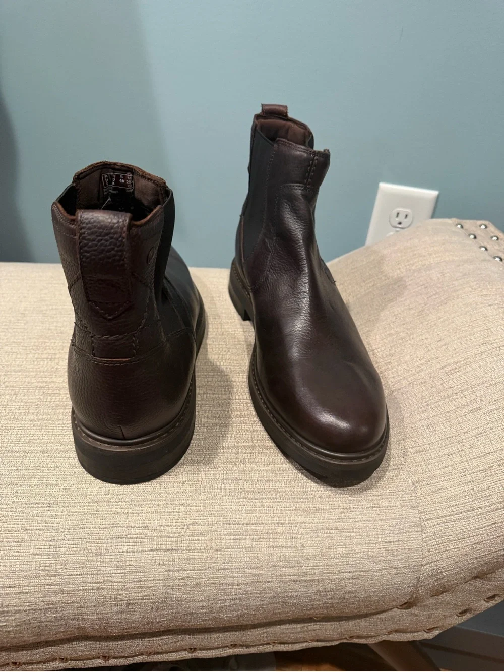 Brand New/Never Worn - Clarks Brown Leather Chelsea-Style Chukka Boots
